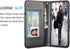 Tekcoo Wallet Case for Samsung Galaxy S20 Plus, Luxury PU Leather with Cash and Credit Card Slots - Black
