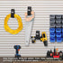 UNIS 8 Pack 13-inch Heavy Duty Large Extension Cord Storage Extendable Cable Ties Strap Loop Hanger Organizer