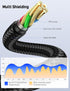 3.5mm 6.35mm 3.3FT, 6.35 1/4" 3.5 1/8" to Stereo Audio Cable Male to Male TRS Stereo Audio Cable for Guitar, Laptop