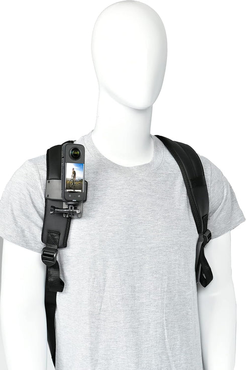 Action Camera Accessory Kit for Insta360 X4, X3, One RS, Ace Pro, Ace, GoPro Hero 12 - Chest Strap, Head Strap, Wrist
