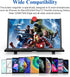 12" Screen Magnifier - 3D HD Mobile Phone Projector Screen for Movies, Videos, Gaming (Black, 12inch)