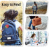 Leather Keychain Case Holder - Compatible with Apple AirTag, Anti-Scratch Protective Cover (Two Strawberry)
