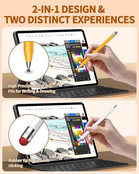 DAXINGXING 5 PCS Stylus Pen for Touchscreen,Octagonal Retro Design,Stylus Pen High Precision High Sensitivity