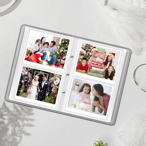 Fintie Small Photo Album for 3.5x4.5 Inch Films - 64 Pockets for Fujifilm Instax Wide 400/300, Polaroid Now+/I-Type,