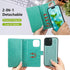 Varikke Wallet Case for iPhone 13 Pro Max, Fashion Glitter Leather Strap, Magnetic Flip Cover, Mint Green