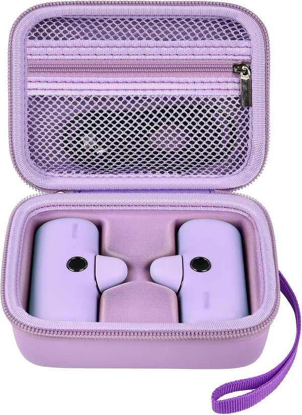 Carrying Case for 2PCS iWALK Portable Charger Power Bank, Compatible with Various Small Charging Battery Packs - Purple