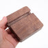 Gadpiparty 8x8x2cm Wooden Phone Stand Dual Slot Universal Mobile Phone Holder Walnut for Office and Home Use