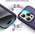 Anqrp iPhone 15 Pro Case, Dark Purple Soft Silicone Slim Anti-Scratch Protective Cover with Wireless Charging Support