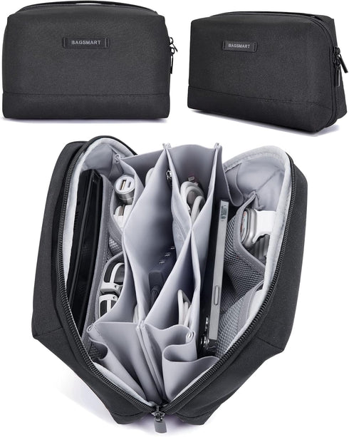 BAGSMART Electronics Organizer Pouch, Travel Tech Organizer Bag for Travel Essentials, Cord