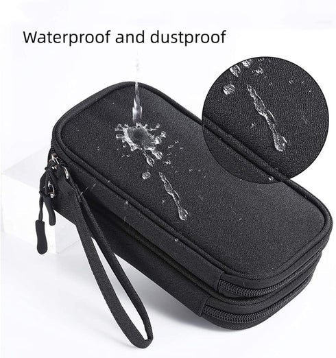 Electronic Organizer Travel Cable Accessories Bag, Portable Waterproof Storage Bag for Cable, Mouse, USB Cable, Power