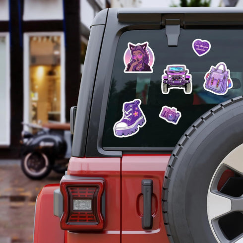 50 Pcs Kawaii Stickers for Kids Teens Girls Decoration for Water Bottles Laptop Suitcases Bag Tablets