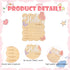 TERJIO Butterfly Daisy Hello World Board - Little Butterfly Birth Announcement Sign,Wooden Hello World Card