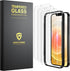 ImpactStrong Shatterproof Tempered Glass Screen Protector for iPhone 12 Mini, 3-Pack, Easy Installation Frame
