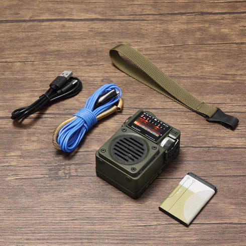 Raddy RF750 Portable Shortwave Radio AM/FM/SW/WB Receiver with NOAA Alerts, Rechargeable Mini Radio