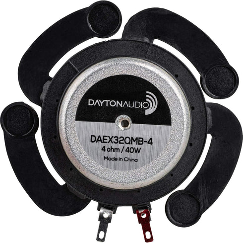 Dayton Audio DAEX32QMB-4 Mega Bass 32mm Quad Feet Exciter - 40W 4 Ohm