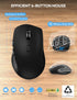 Wireless Keyboard and Mouse Combo, Ergonomic 2.4G Lag-Free Keyboards Mouse Set for Computer, Laptop, PC, Mac