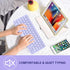 Ultra-Slim Bluetooth Keyboard, Wireless, Compatible with iPad 10th/10.2(9th/8th/7th Gen), Light Purple
