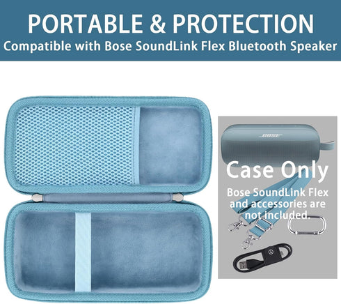 Khanka Hard Travel Case Replacement for Bose New SoundLink Flex (2nd Gen) Bluetooth Portable Speaker (Blue)