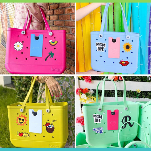 Phone Holder for Bogg Bag, White, Compatible with Simple Modern Bag & XL/Original Bogg Bag Accessories