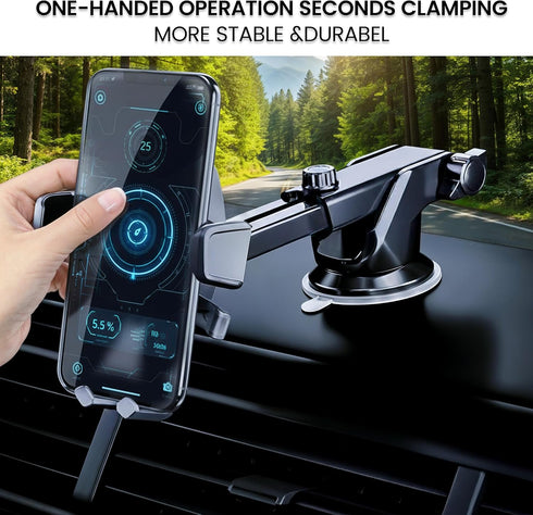 Generic 360 Suction Car Phone Mount | Rotatable Car Phone Holder & Universal Car Phone Holder with Suction Cup |