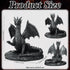 Relaxweex 5.78 4.25 6 Inch Gothic Dragon Cell Phone Holder Resin Gothic Standing Guardian Dragon Cell Phone Stand