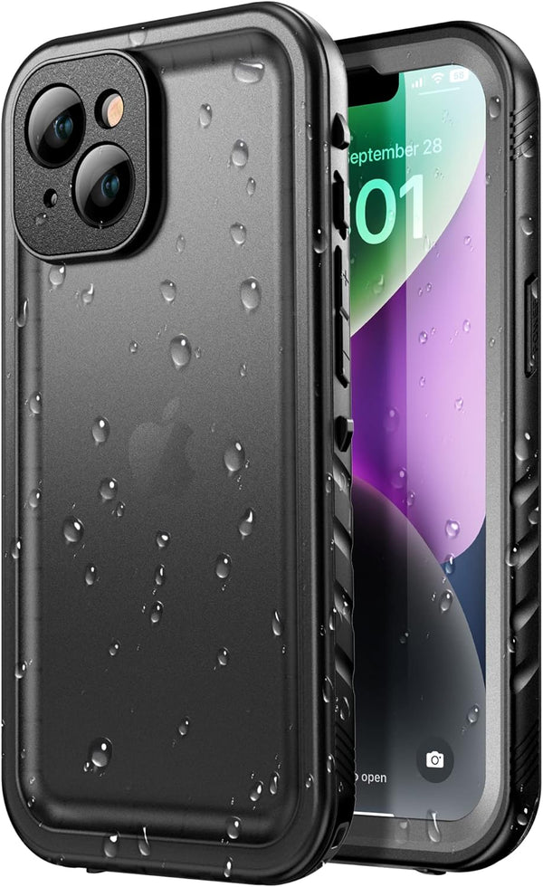 SPORTLINK Waterproof Case for iPhone 14, Full Body Heavy Duty Protection, Full Sealed Cover, Shockproof Dustproof