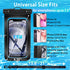 2 Pack Waterproof Phone Pouch with Adjustable Lanyard for iPhone 15 14 13 12 Pro Max, Samsung Galaxy S24/S23, Black