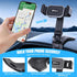 Jawhalt 360 4-7.2 Inch Universal Dashboard Cell Phone Holder Mount with Rotation Multifunctional Clip on Phone Holder