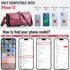 Strapurs 13 7-Card 13 6.1" Wallet Case Compatible with iPhone RFID Blocking Holder Soft PU Leather Magnetic Snap