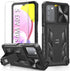 for Samsung Galaxy A03s Protective Case, Military Grade Drop Proof Full Protection Mobile Phone Cover with Kickstand