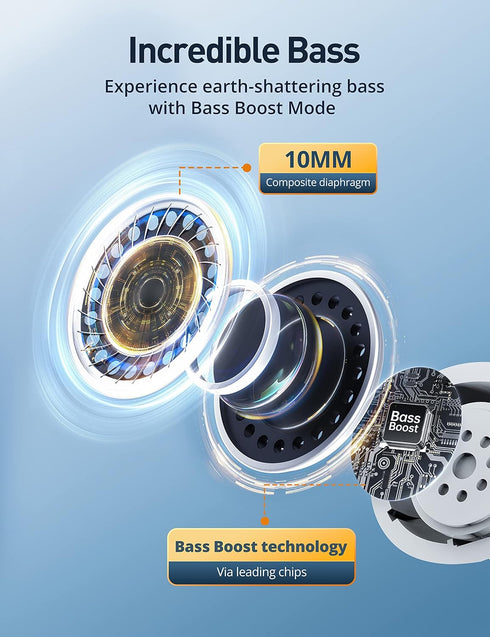 Gsoemon Active Noise Cancelling Wireless Earbuds, Bluetooth 5.3 Headphones with Enhanced Bass and 4 Mic ENC