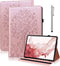 Case for Xiaomi Redmi Pad 10.61 Inch 2022 - Embossed Design Deer & Tree PU Leather Flip Stand Case with Pen Holder