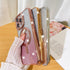 Fiyart Love Heart Plating Clear Case for iPhone 15 Pro, Compatible with MagSafe, Gold