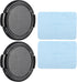 PATIKIL 2 Pack Camera Lens Cap, Sides Pinch Front Lens Cover with Microfiber Cleaning Cloth for 49mm Universal DSLR