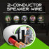 GearIT 16/2 Speaker Wire (100 Feet) 16 Gauge Copper Clad Aluminum, Fire Safety in Wall Rated Audio Cable
