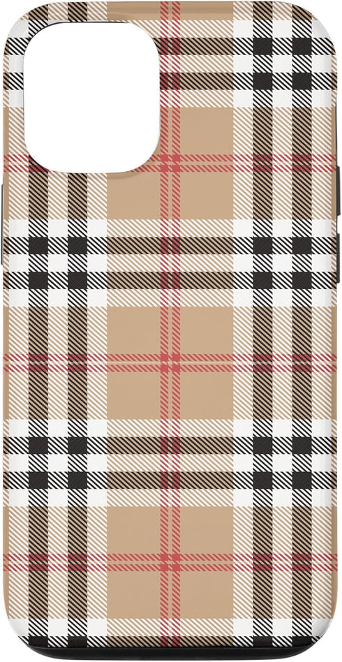 Checkered Plaid Flannel Case for iPhone 12/12 Pro