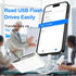Denlane 3 SD Card Reader for iPhone iPad Mac, Digital Camera Adapter to iPhone Lightning & USB C Dual Connector, Trail