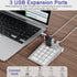 Bawanfa Plus 3 2.0 18 USB C Wired Number Pad, USB Numeric Keypad with USB Ports, Key Number Pad Portable Slim Mini