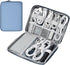 Portable Tech Organizer Travel Case for Charger, Leather Cord Organizer Bag, Waterproof Travel Cable Organizer