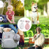 AirTag Holder Case with Brooch Pin - 2 Packs Waterproof Hidden AirTag Case for Kids and Item Locator (White+Pink)