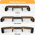 Simple Houseware Rustic Brown Desk Dual Monitor Stand Riser with Drawer