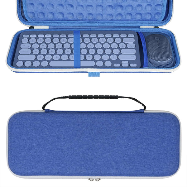Geekria Hard Case Compatible with Pebble 2 Combo, Logitech K380/k380s Keyboard + M350/M350s Mouse, Protective Travel