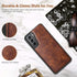 LOHASIC Case for Galaxy S21 5G, Premium Leather Rugged Bumper, Shockproof Full Body Cover for Men, Women - Brown