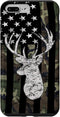 Camouflage American Flag Deer Hunting Whitetail Buck Case for iPhone 7 Plus/8 Plus