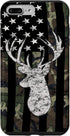 Camouflage American Flag Deer Hunting Whitetail Buck Case for iPhone 7 Plus/8 Plus