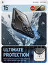 i-Blason Ares Magnetic iPhone 15 Pro Max Case, MagSafe with Built-in Screen Protector, Military-Grade Protection, Clear