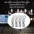 Tertullus 8 Pcs DIY Y Plugs Pure Copper Speaker Spade Connectors Y Plug Spade Speaker Wire Connectors 45 Degree Rhodium Plated Screw Locking Adapter Fork Spade Plugs for Speaker Wire
