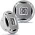 LANZAR 5.25” Marine 2-Way Speakers - 400 Watt Water Resistant Audio System with Attachable Grills - 1 Pair, AQ5CXS