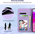 ULAK PU Leather Wallet Case for iPhone 11 with Card Holder, Flip Cover with Kickstand Magnetic Closure - Blossom Blue