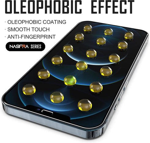 2 in 1 Screen Protectors with Easy Installation for iPhone 14 Pro Max